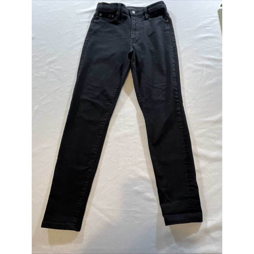 Banana Republic High Rise Skinny Fade Womens 28/6 Black Stretch Denim